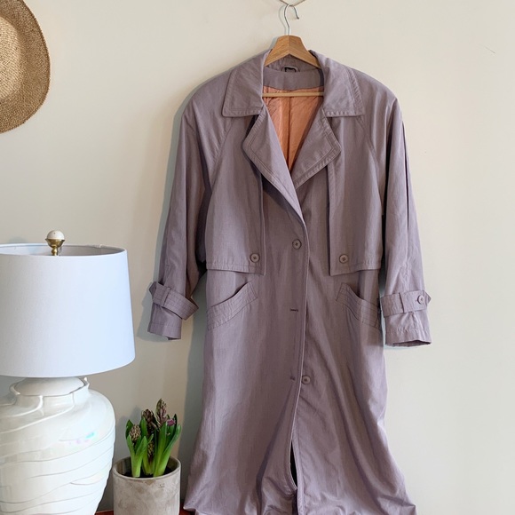 Vintage 80s trench coat - Picture 2 of 7